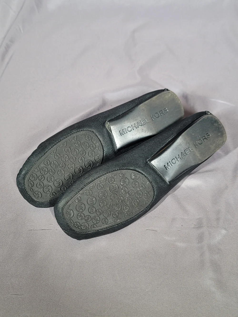 Michael Kors Black Leather Moccasin Loafers